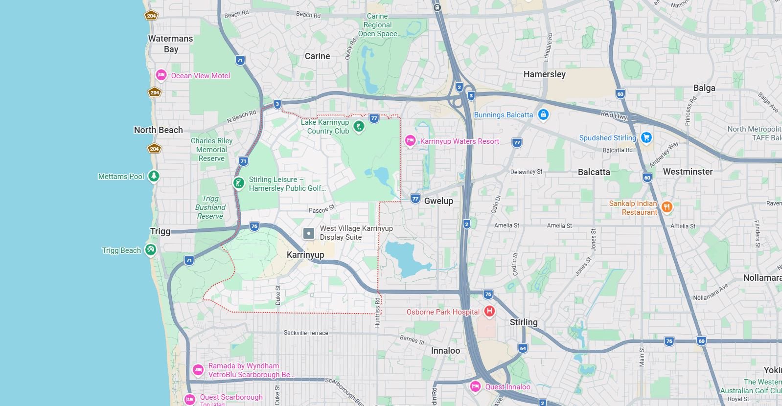 Karrinyup Map