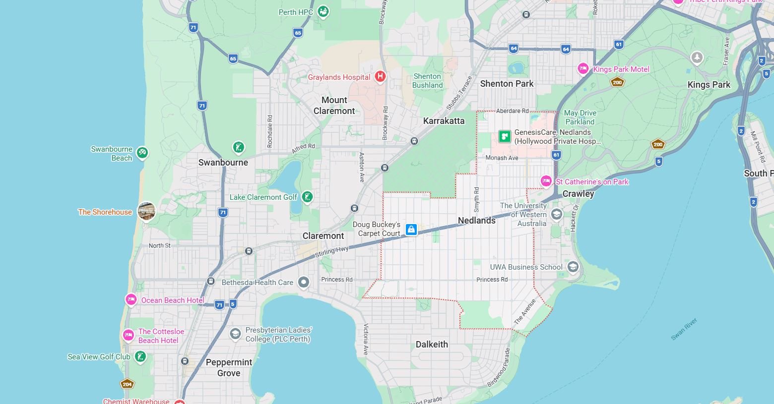 Nedlands Map
