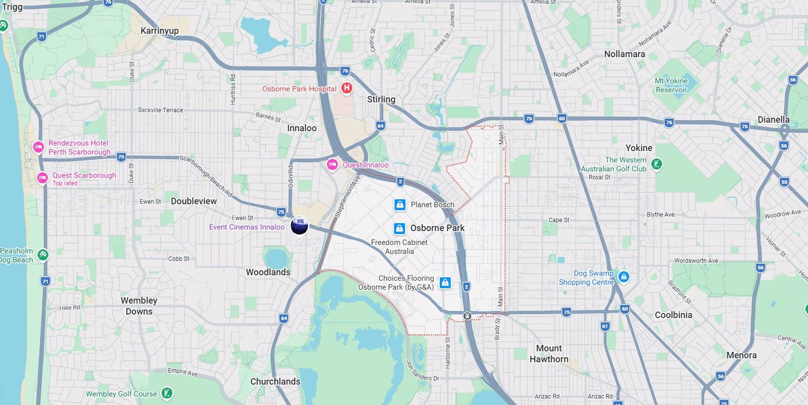 Osborne Park Map